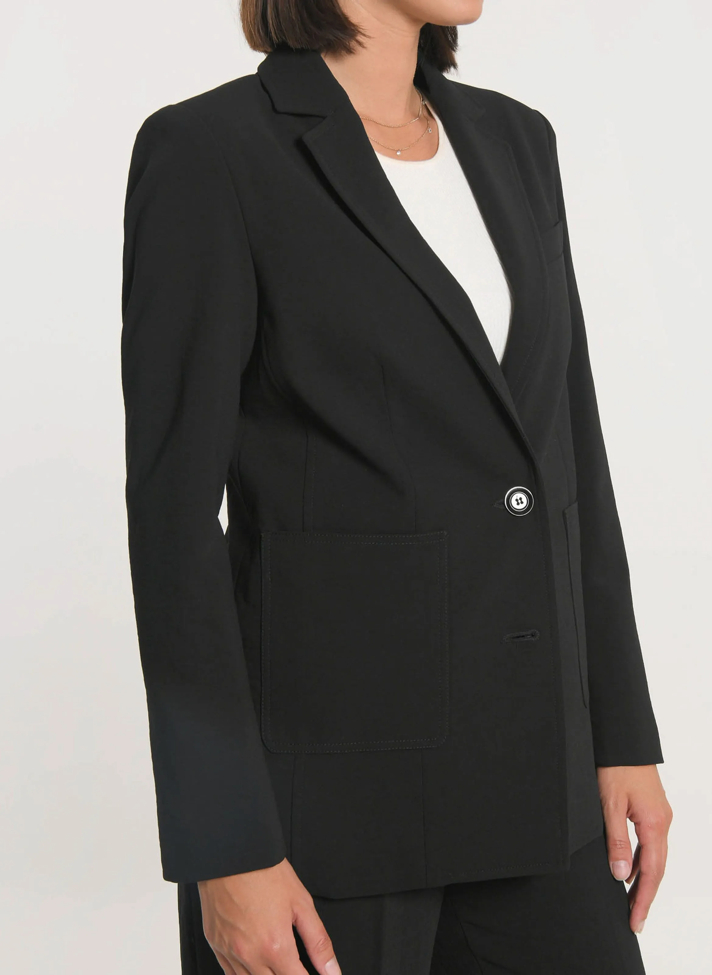 MIKA  CHAQUETA DE SASTRE AJUSTADA EN NEGRO