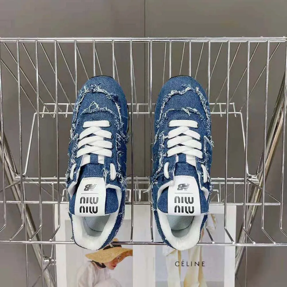 MIU MIU MUJER NEW BALANCE 574 X MIU MIU ZAPATILLAS DENIMAZUL