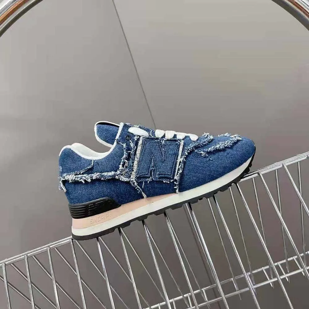 MIU MIU MUJER NEW BALANCE 574 X MIU MIU ZAPATILLAS DENIMAZUL