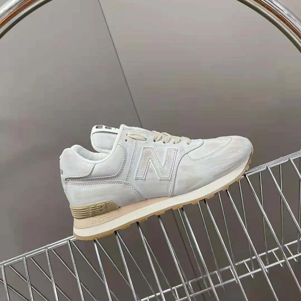 Miu Miu Mujer Zapatillas New Balance 574 x Miu Miu Piel Napa Efecto Vintage