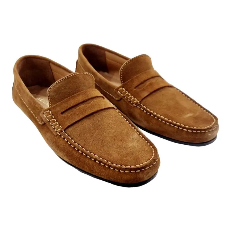 MOCASIN DRIVER HOMBRE ANTIFAZ SERRAJE CAMEL
