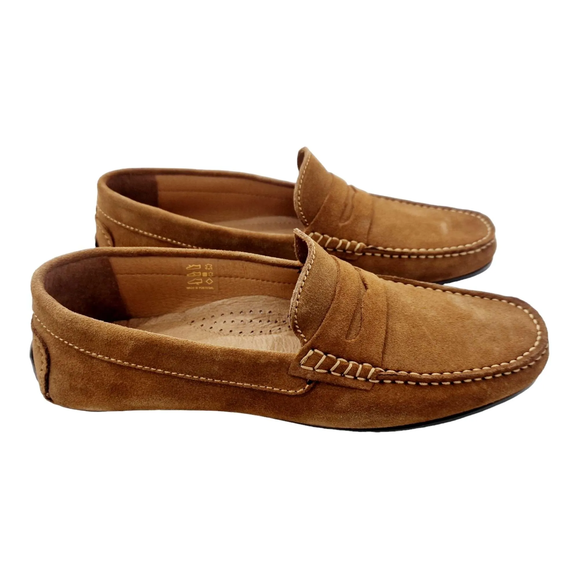 MOCASIN DRIVER HOMBRE ANTIFAZ SERRAJE CAMEL