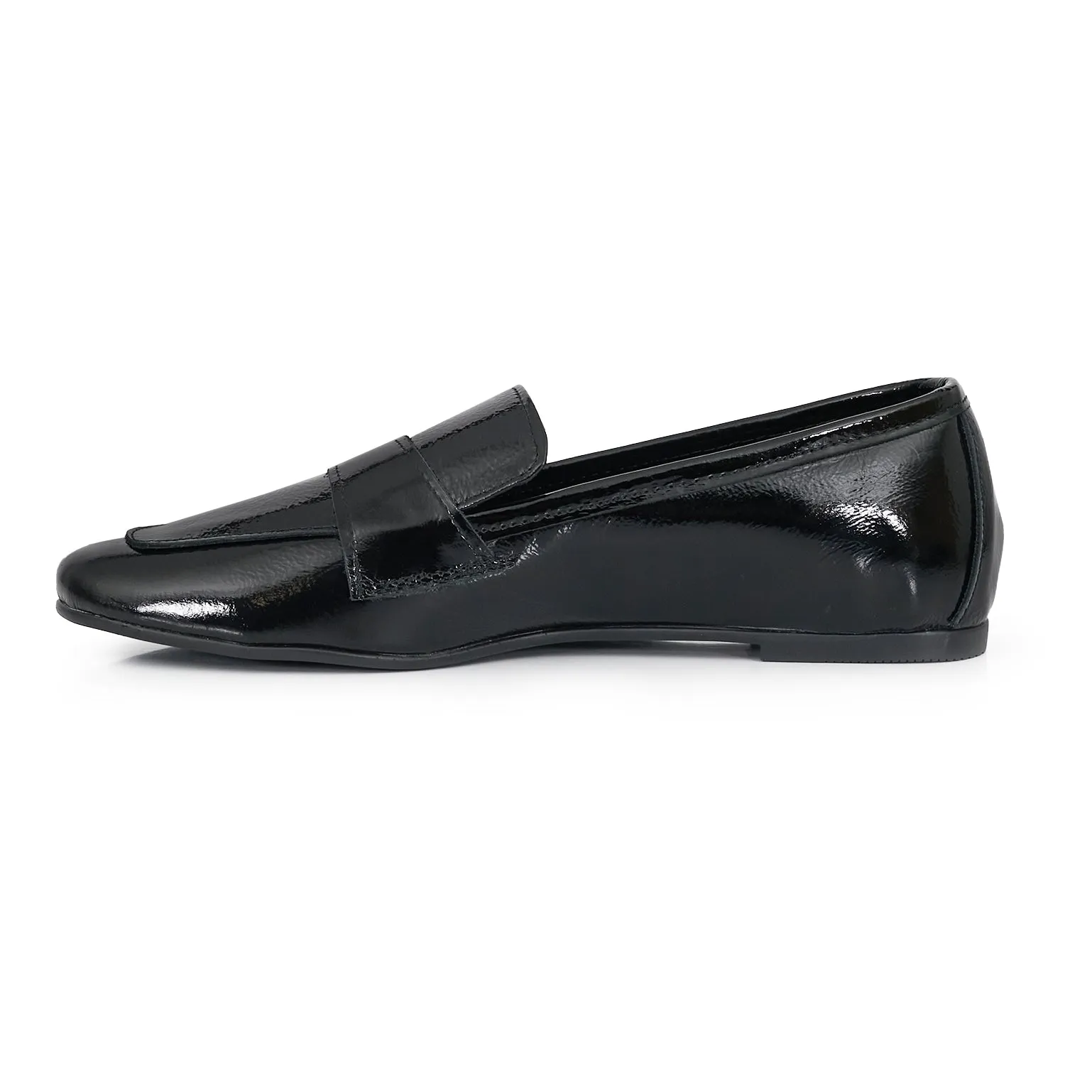 MOCASIN LORETO NEGRO CHAROL