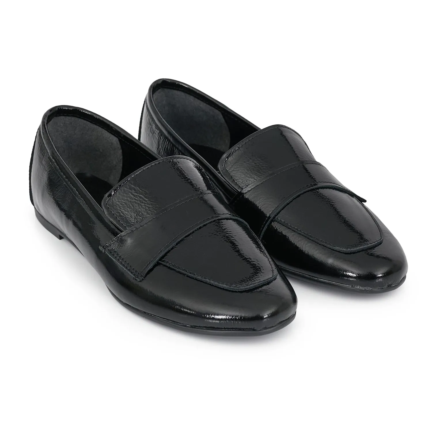 MOCASIN LORETO NEGRO CHAROL