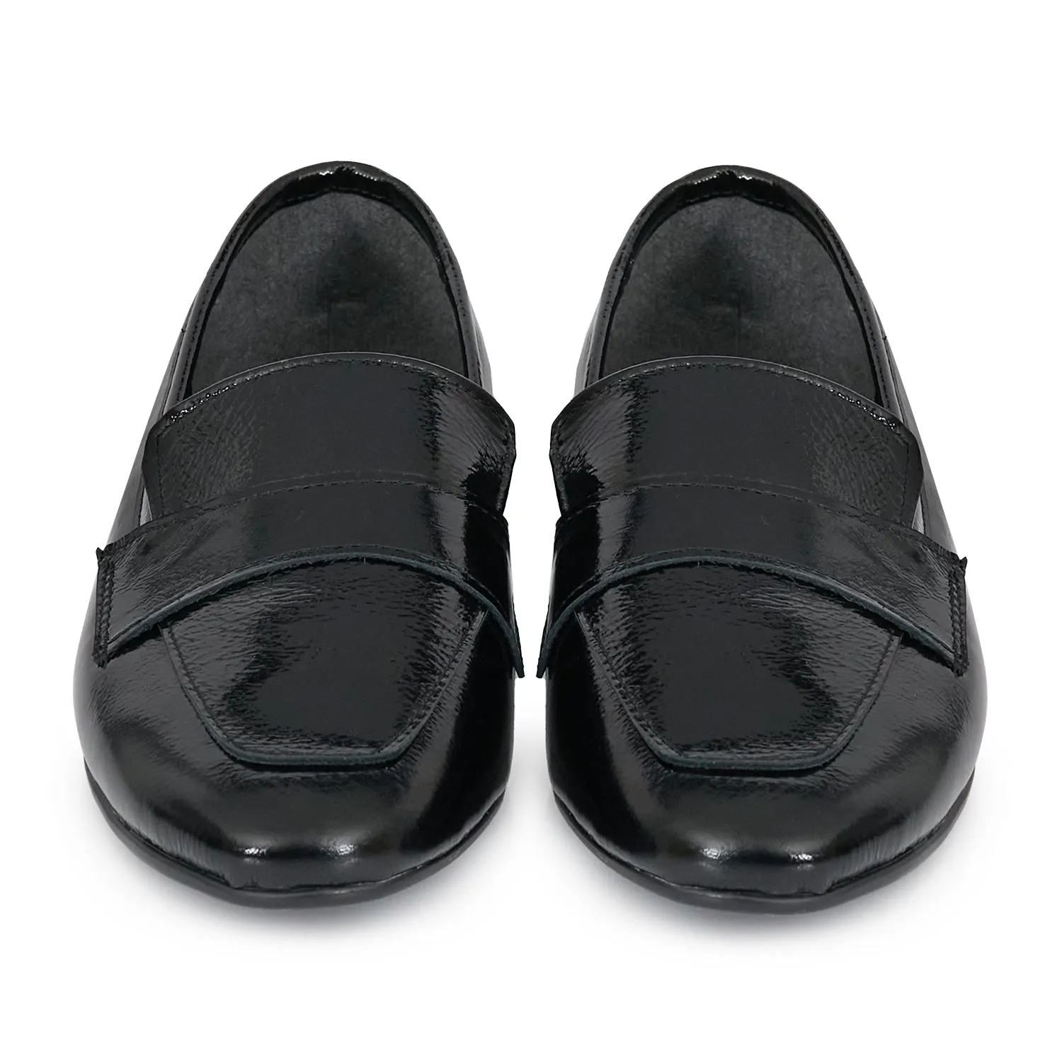 MOCASIN LORETO NEGRO CHAROL
