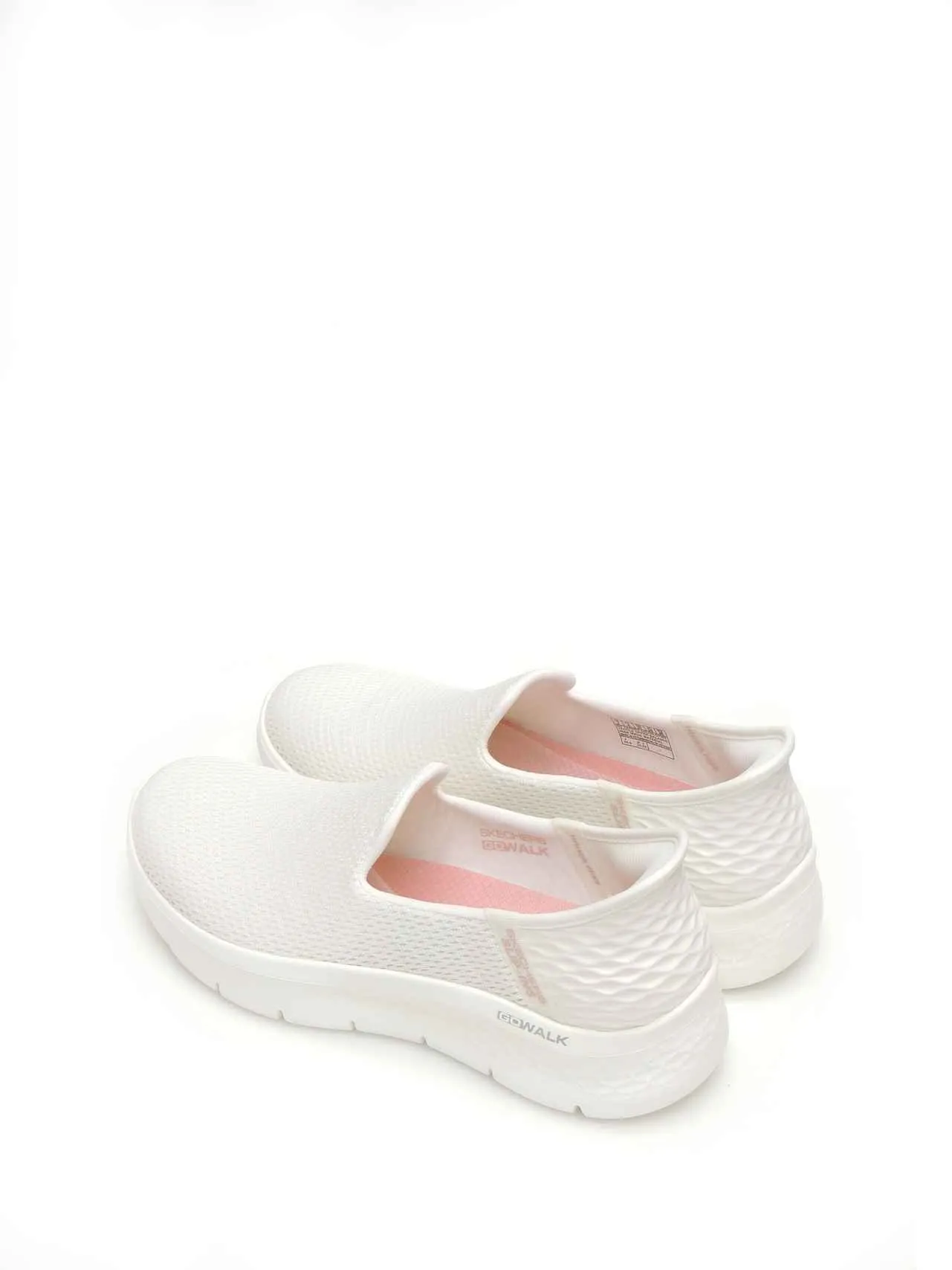 MOCASINES SLIPON SKECHERS 124963 TEXTIL BLANCO