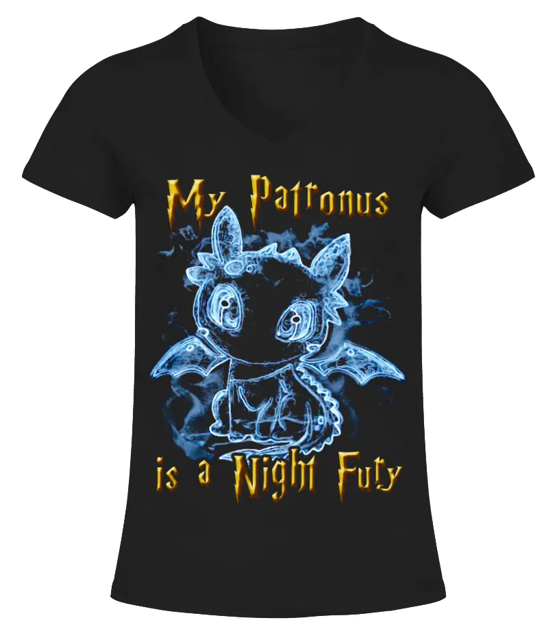 My Patronus is a Night Fury Camiseta cuello pico Mujer