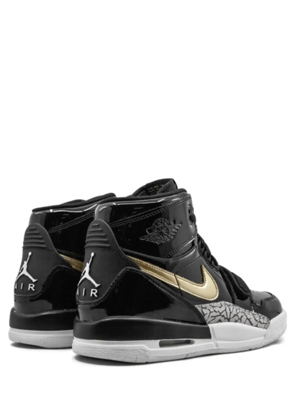 N370O Jordan Jordan Legacy 312 Black Gold Patent