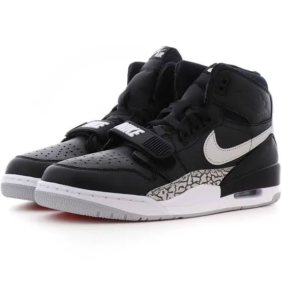 N370O jordan legacy 312 Black White JORDAN LEGACY 312 'BLACK CEMENT'