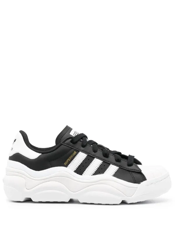 N372O ADIDASSUPERSTAR CHUNKYSOLE LEATHER SNEAKERS