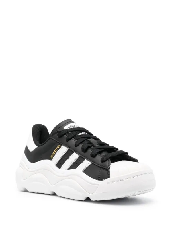 N372O ADIDASSUPERSTAR CHUNKYSOLE LEATHER SNEAKERS