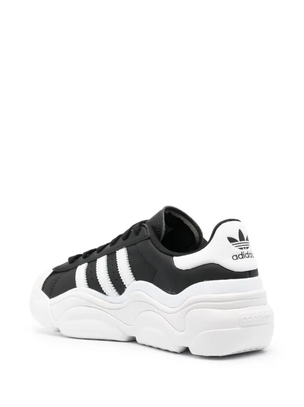 N372O ADIDASSUPERSTAR CHUNKYSOLE LEATHER SNEAKERS