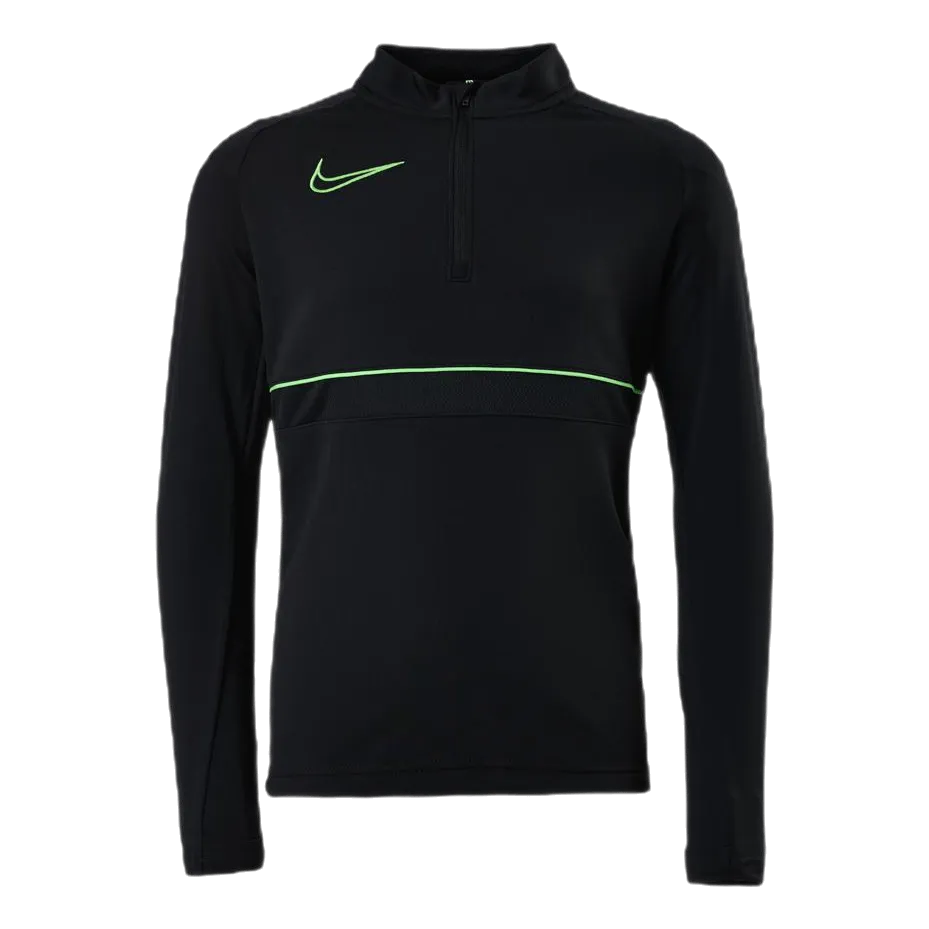 NIKE JUNIOR DRIFIT ACADEMY 21 DRILL TOP GREEN/BLACK