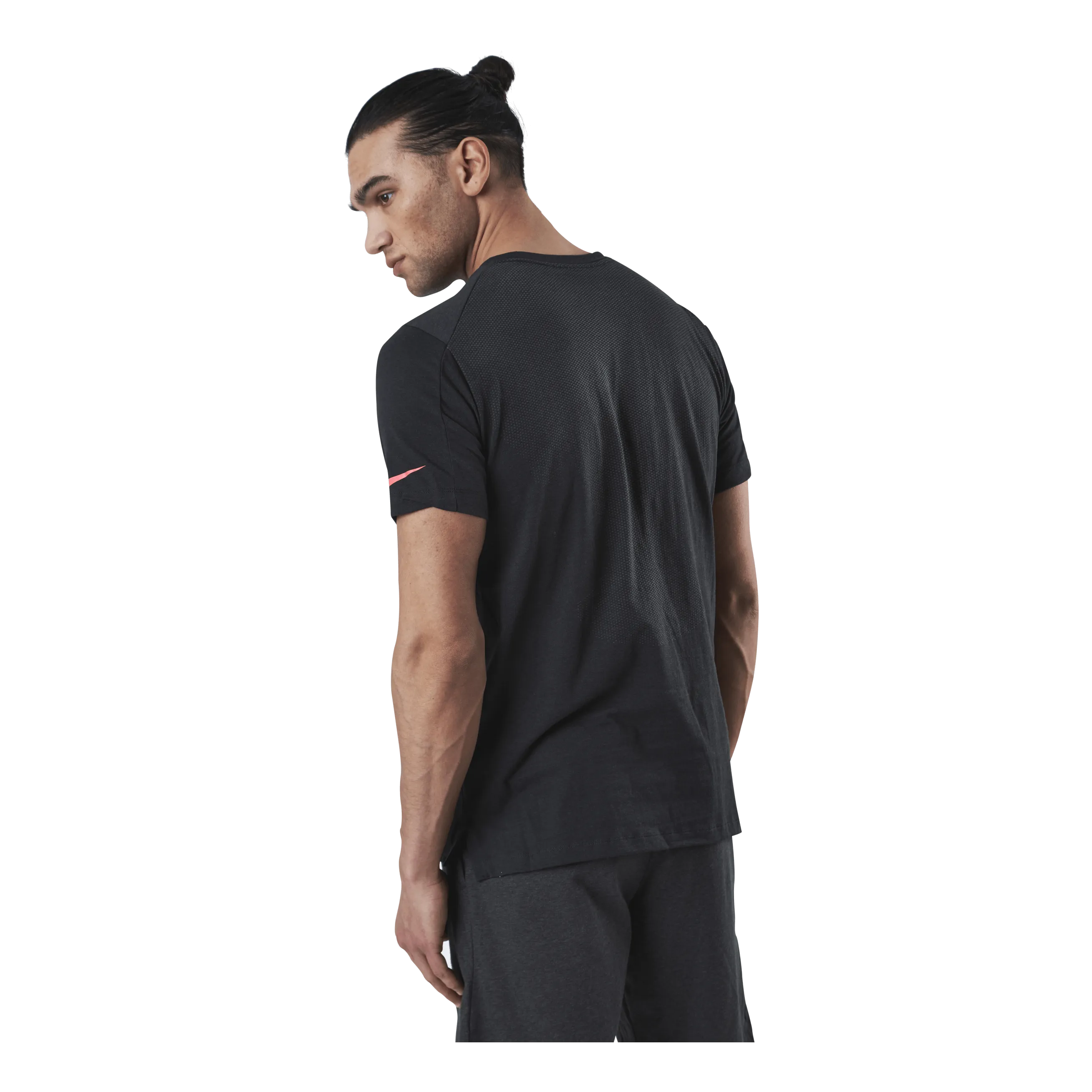 Nike Pro Burnout SS Top Black/Red