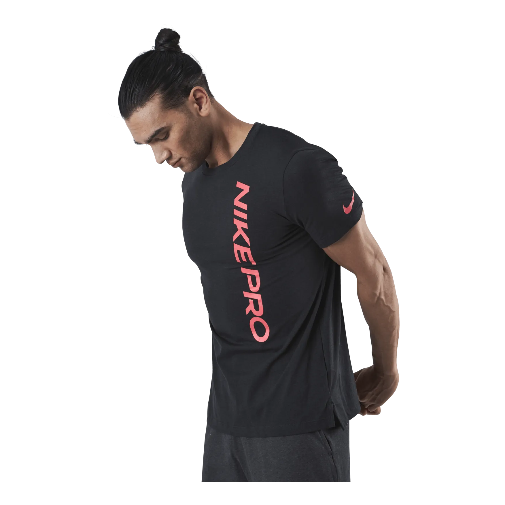 Nike Pro Burnout SS Top Black/Red