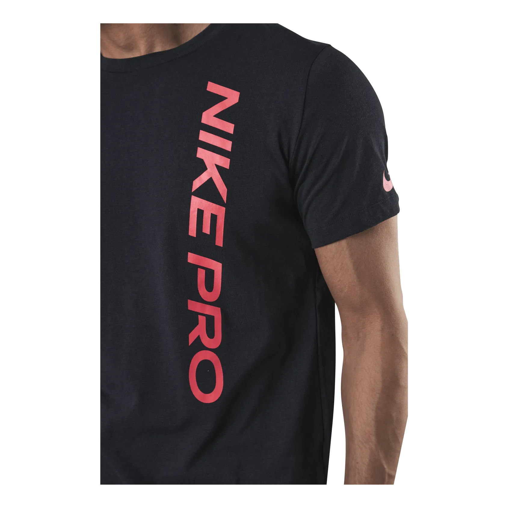 Nike Pro Burnout SS Top Black/Red