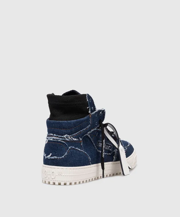 OFFWHITE BLUE HITOPS 3.0 OFF COURT