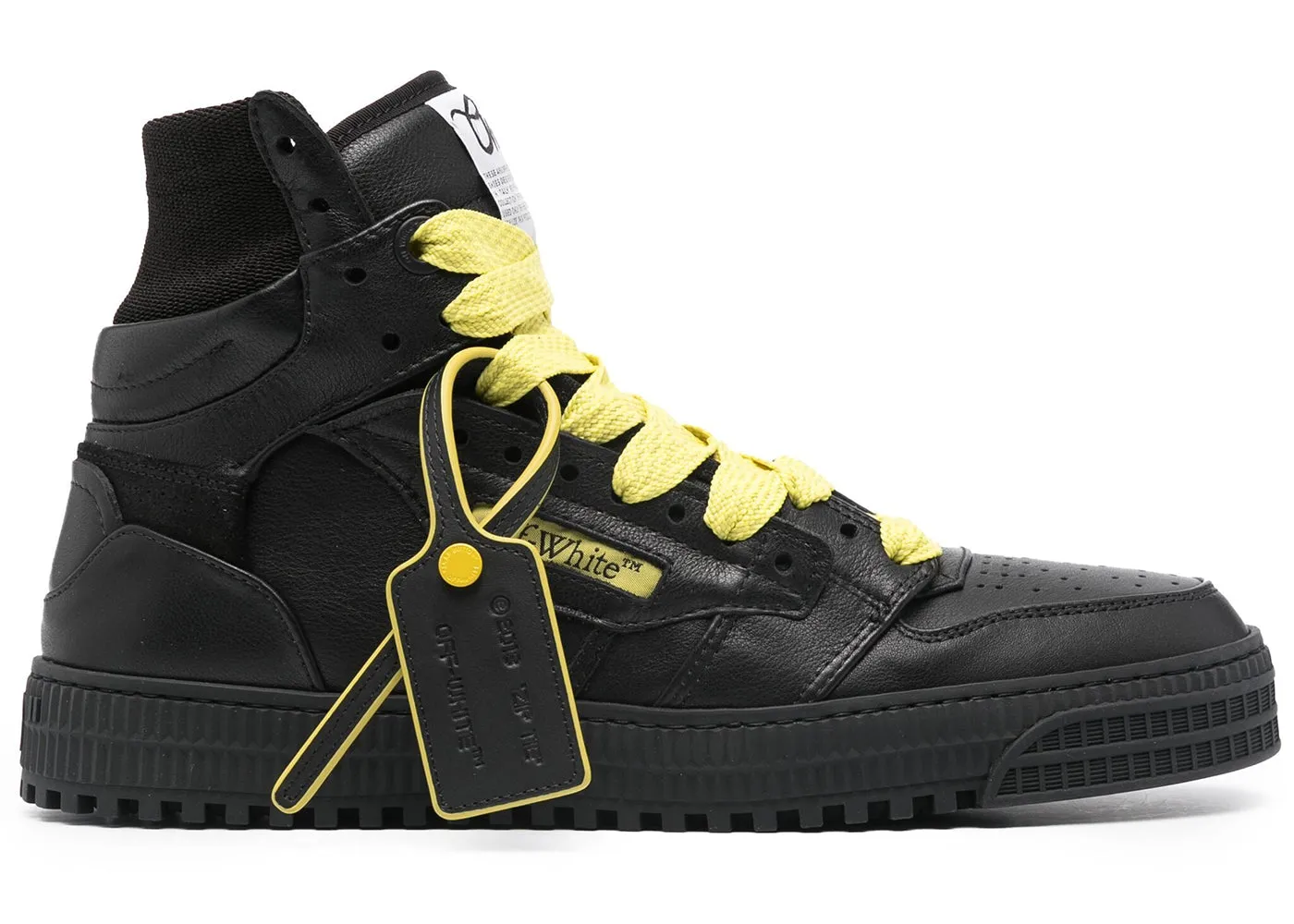 OFFWHITE OFF COURT 3.0 BIG LACE BLACK YELLOW