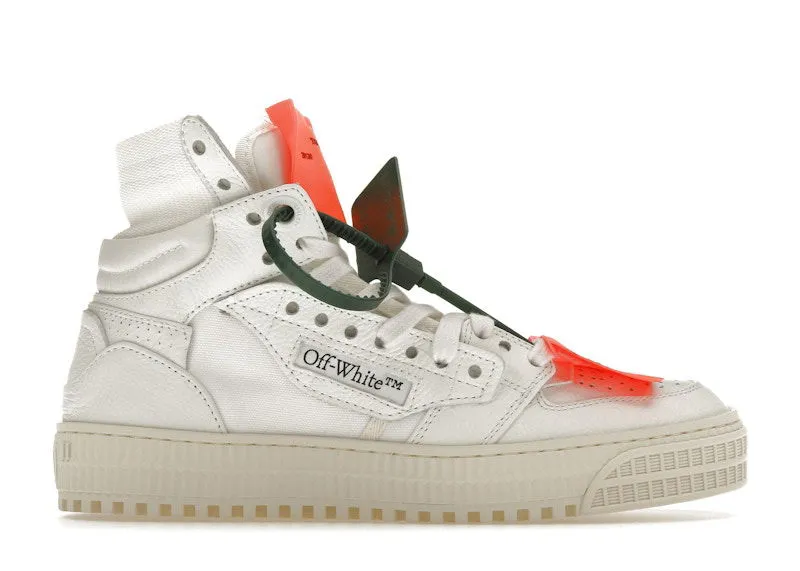 OFFWHITE OFF COURT 3.0 LEATHER CANVAS WHITE WHITE ORANGE W
