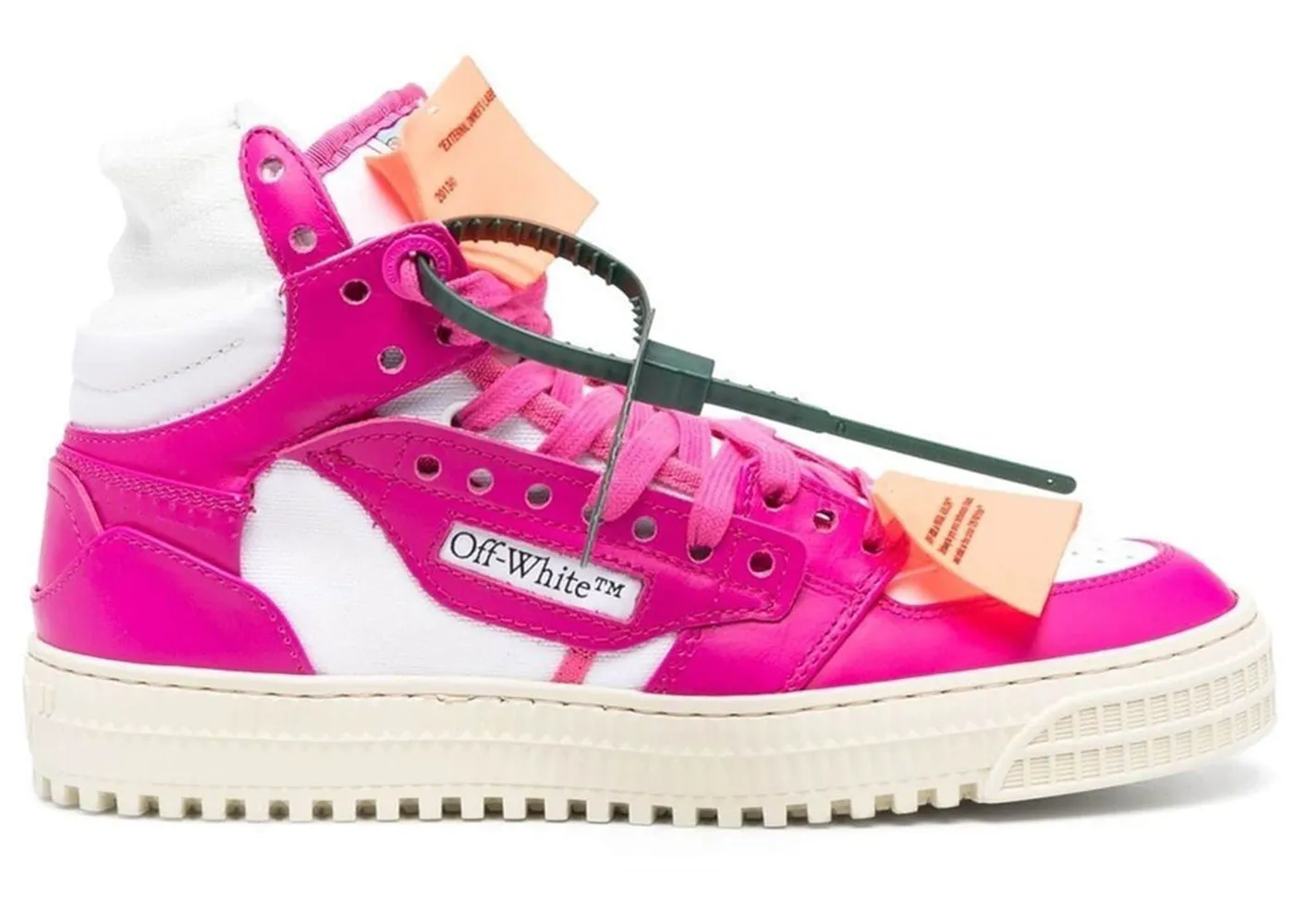 OFFWHITE OFF COURT 3.0 LEATHER WHITE FUCHSIA