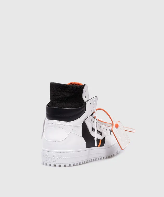 OFFWHITE WHITE LEATHER HIGHTOPS 3.0 OFF COURT