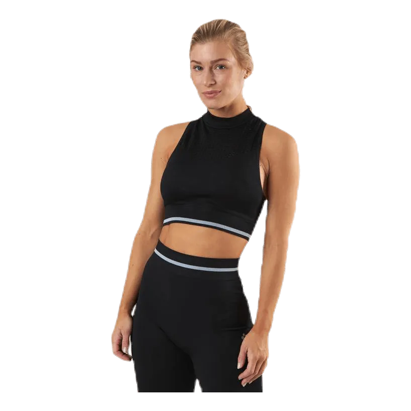Only Play Aila Circular Sports Top Black