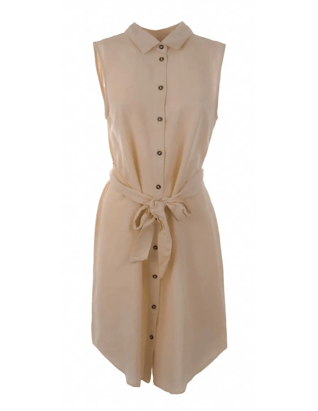 ONLY  VESTIDO BEIGE ONLSILLE LINEN MUJER
