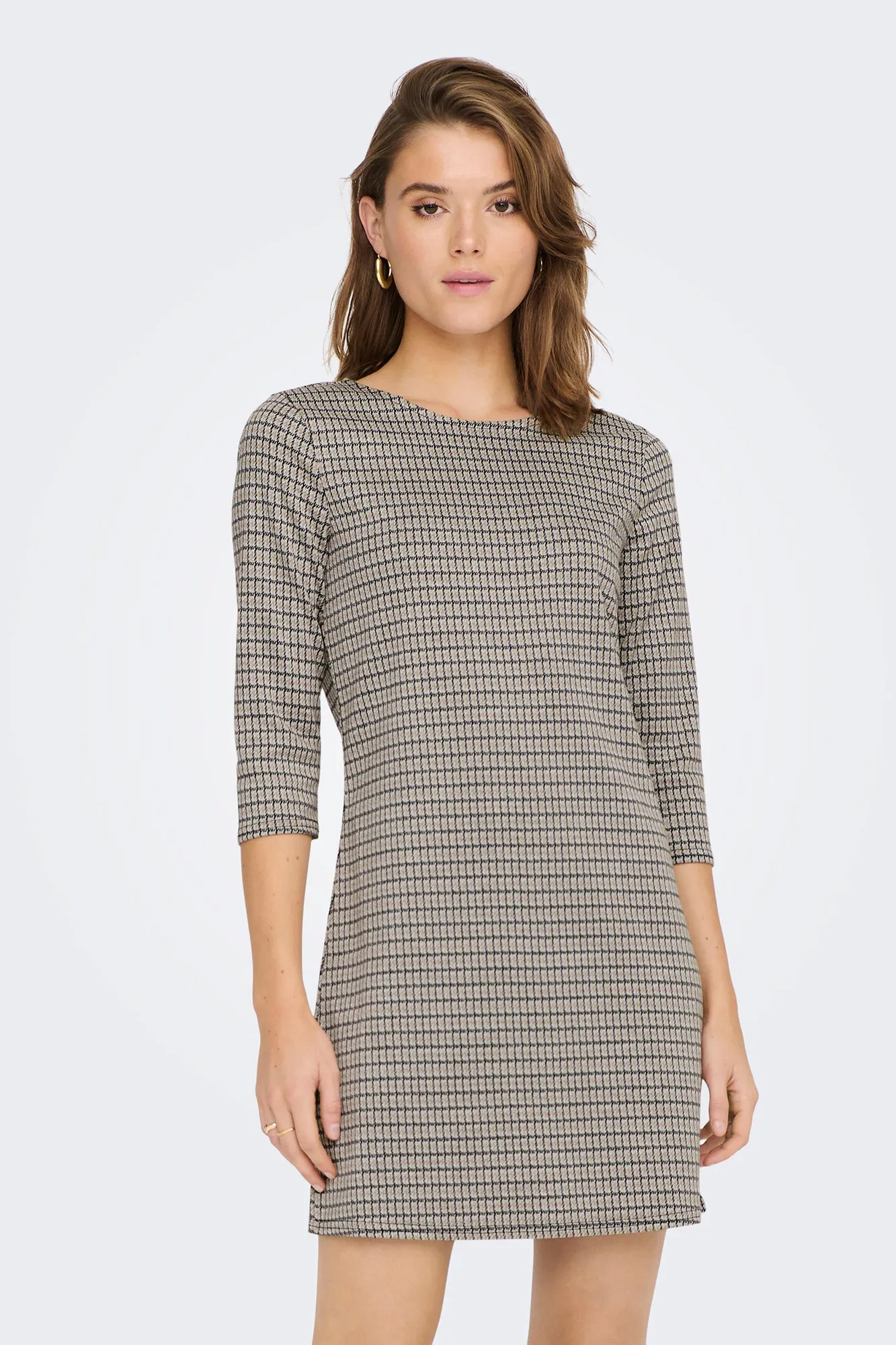 Only Vestido corto con magas 3/4