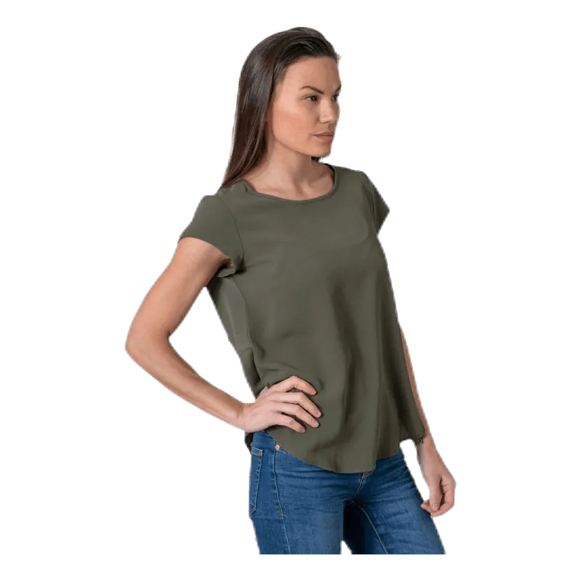 Only Vic S/S Solid Top Black