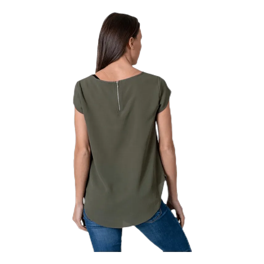 Only Vic S/S Solid Top Black