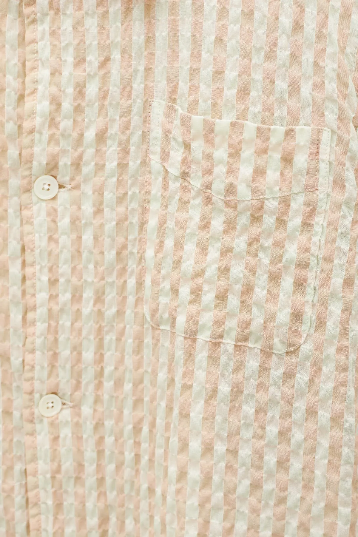 OUR LEGACY BASQUE SEERSUCKER CHECK BOX SHIRT