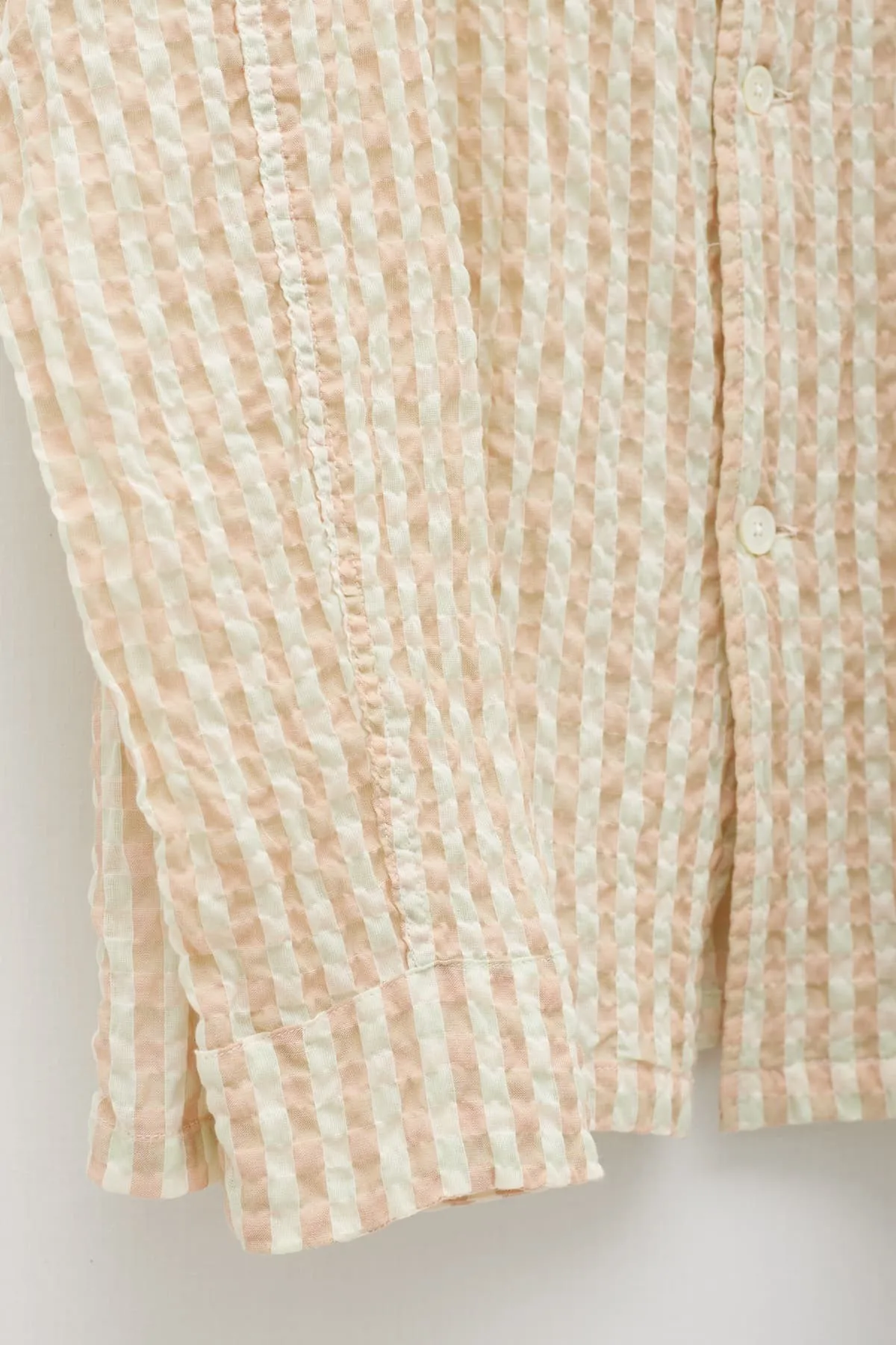 OUR LEGACY BASQUE SEERSUCKER CHECK BOX SHIRT