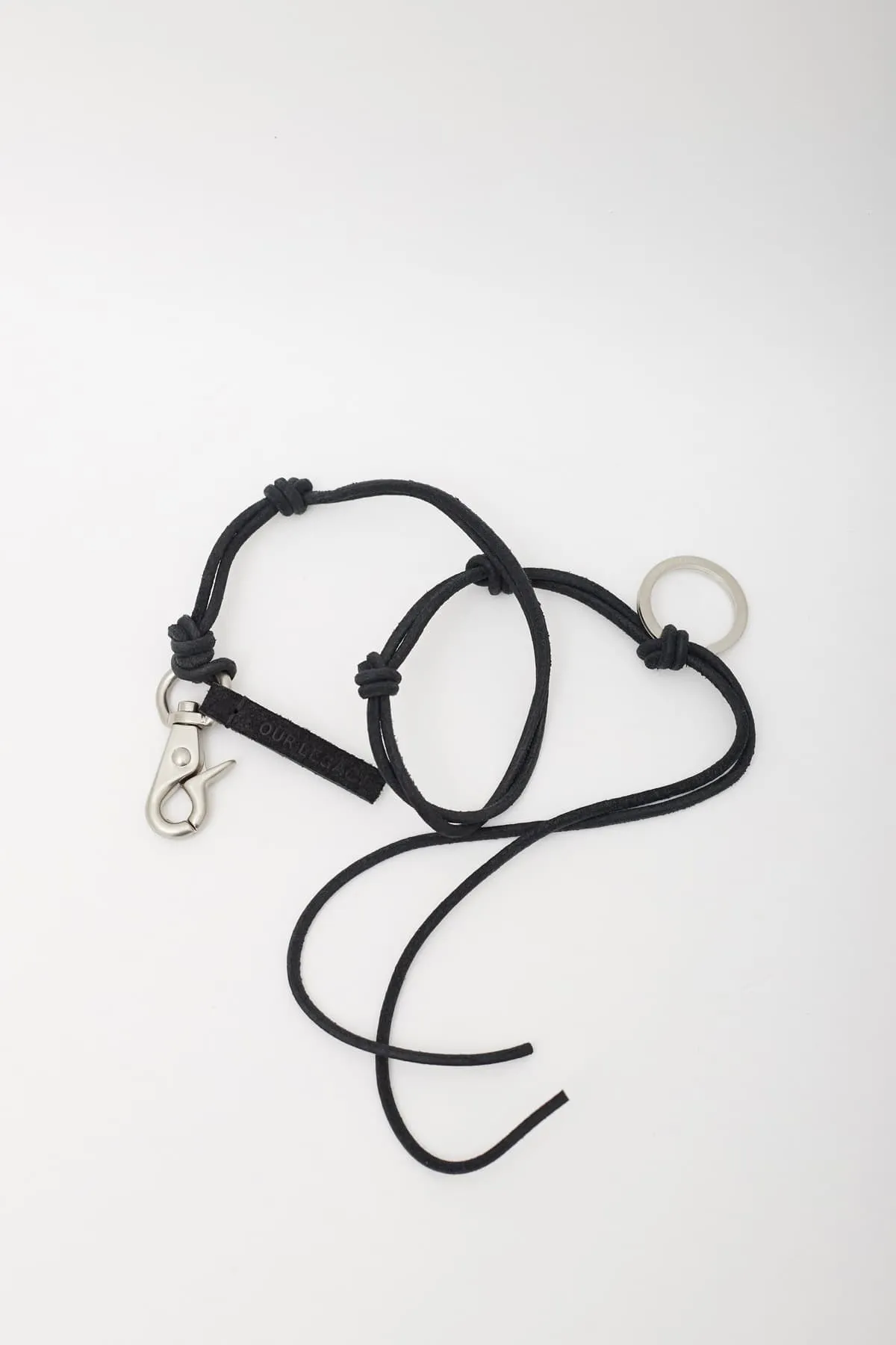 OUR LEGACY BLACK LADON LEATHER NECKLACE