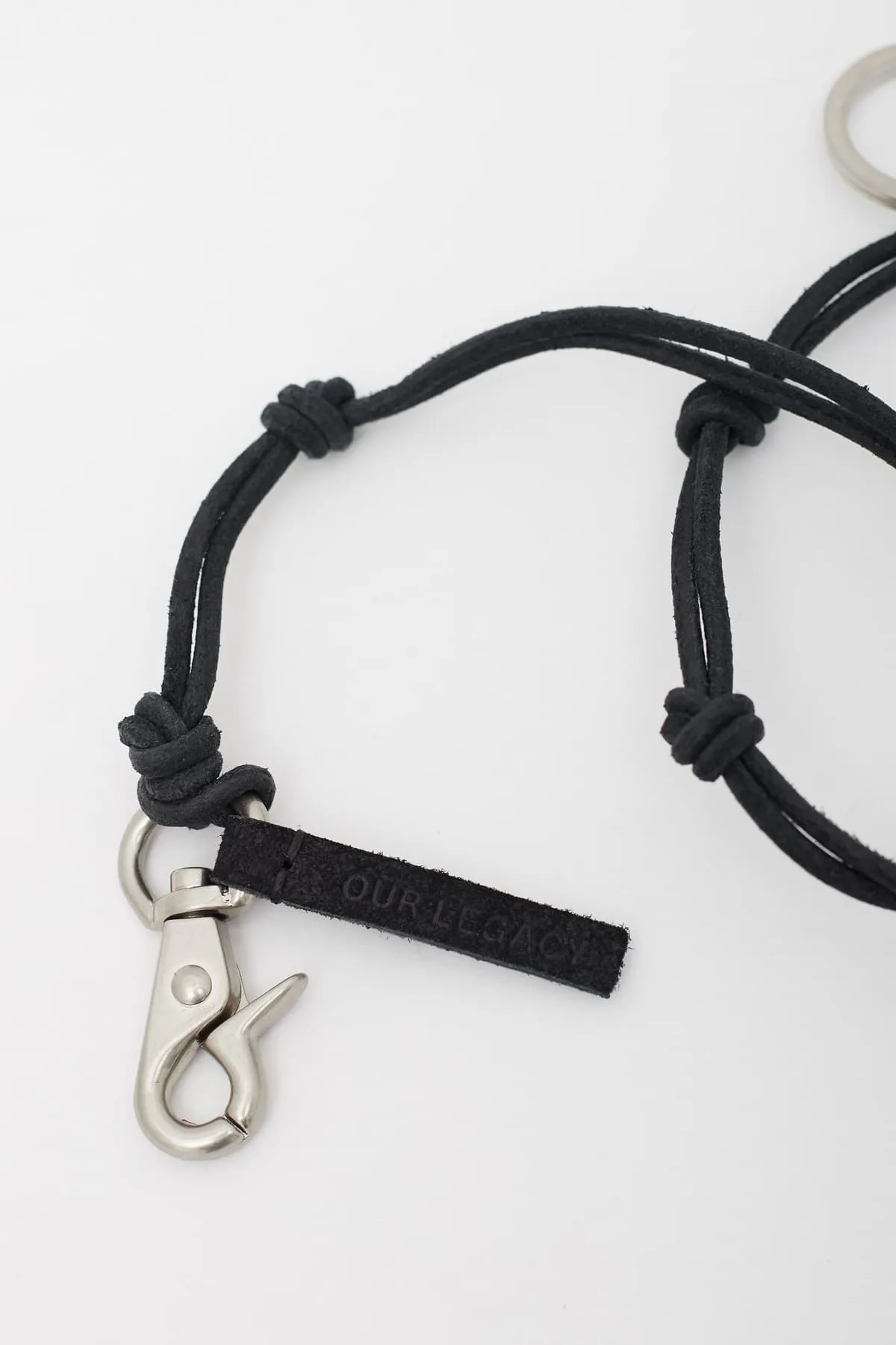 OUR LEGACY BLACK LADON LEATHER NECKLACE