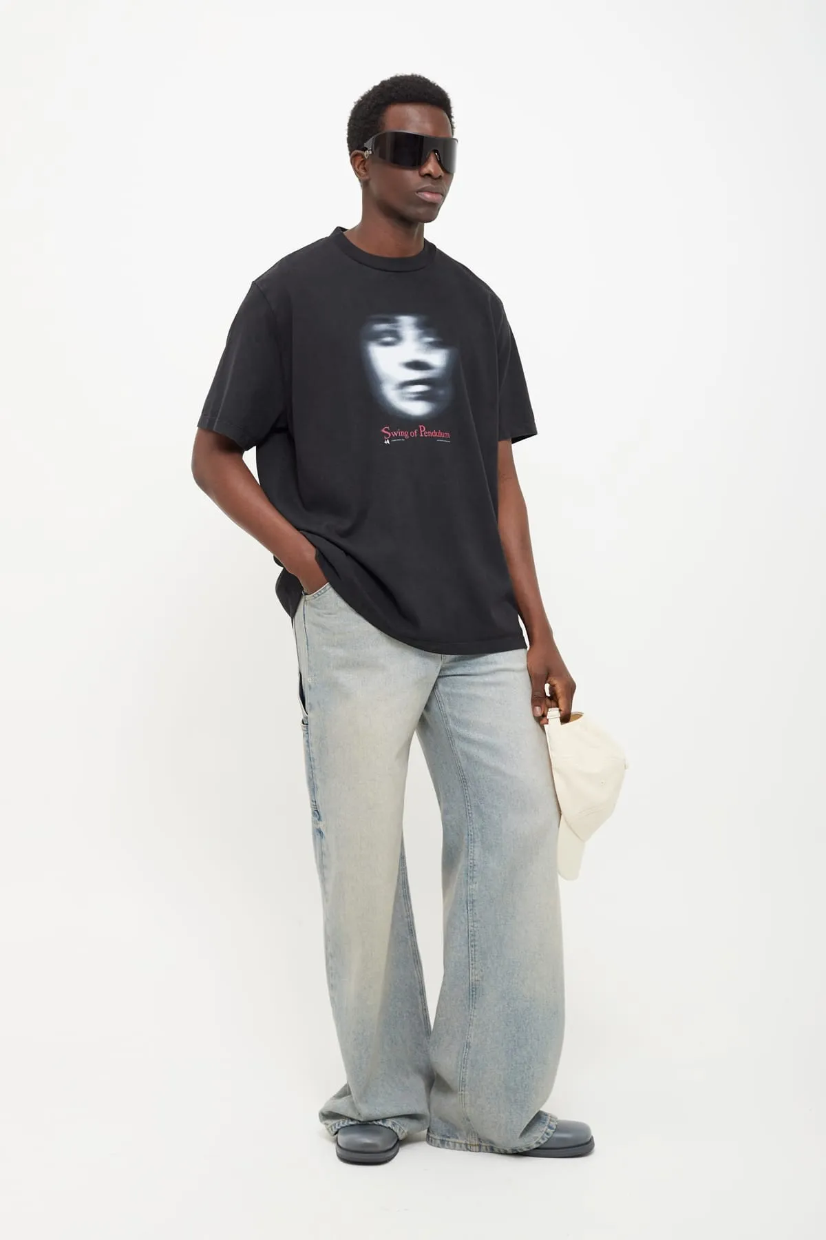 OUR LEGACY BLACK SWING OF PENDULUM BOX TSHIRT