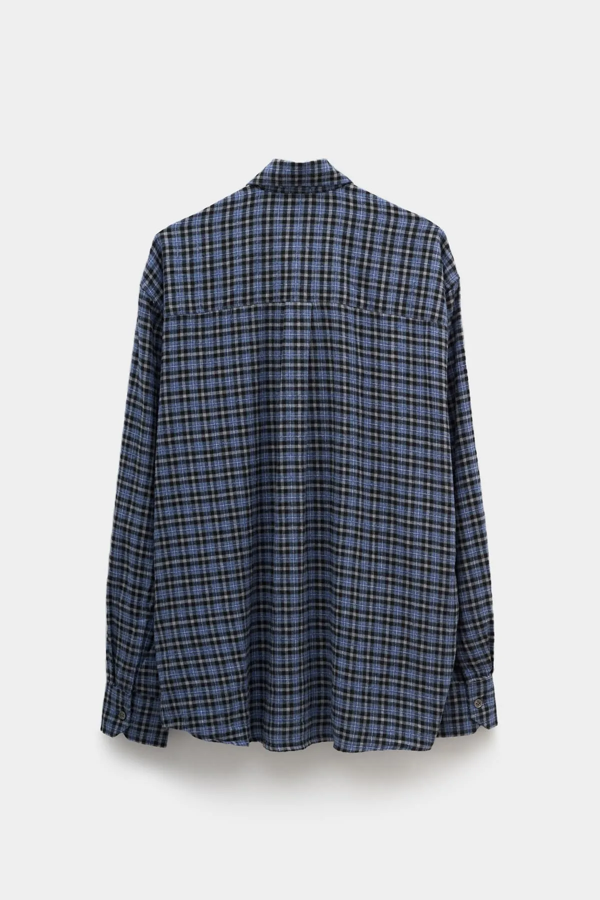 OUR LEGACY BLUE CANTRELL CHECK ABOVE SHIRT