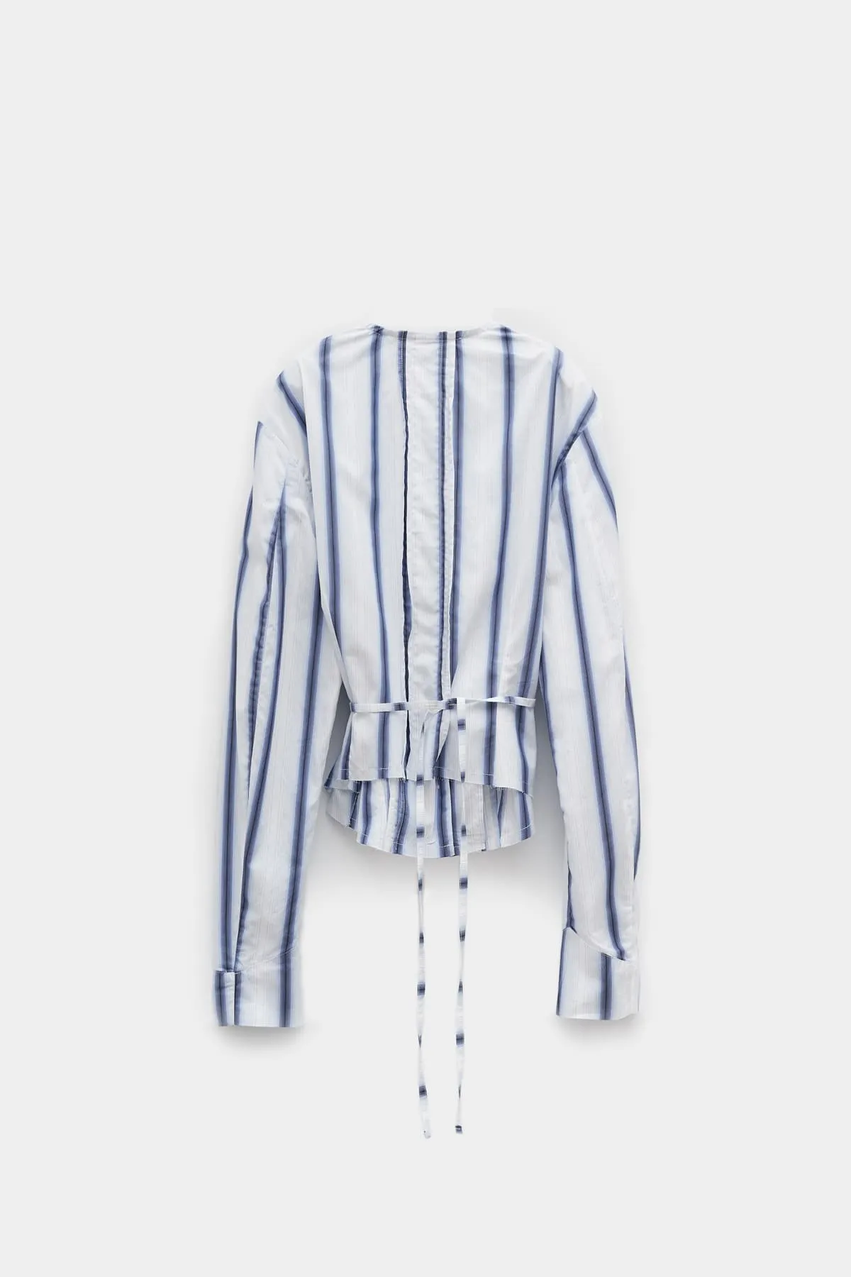 OUR LEGACY BLUE PLEATED BLOUSE