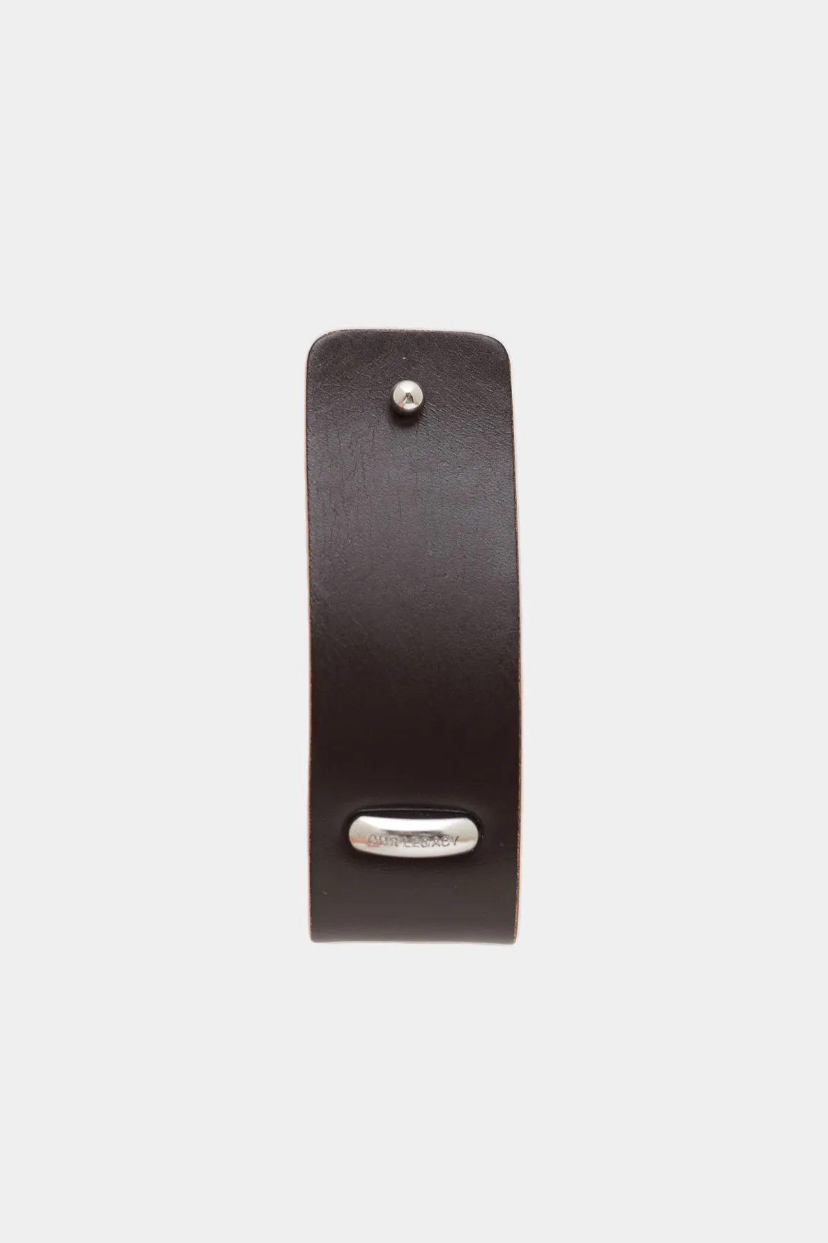 OUR LEGACY BROWN LEATHER PIERCED KEY HOLDER