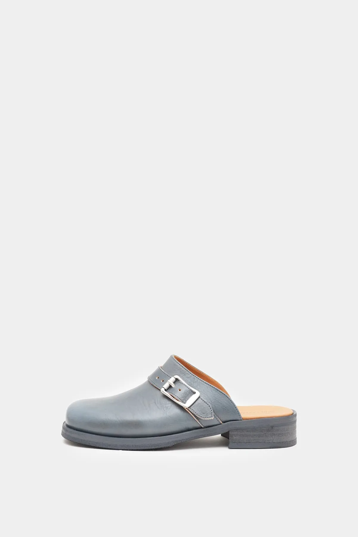 OUR LEGACY DEEP SKY LEATHER CAMION MULE
