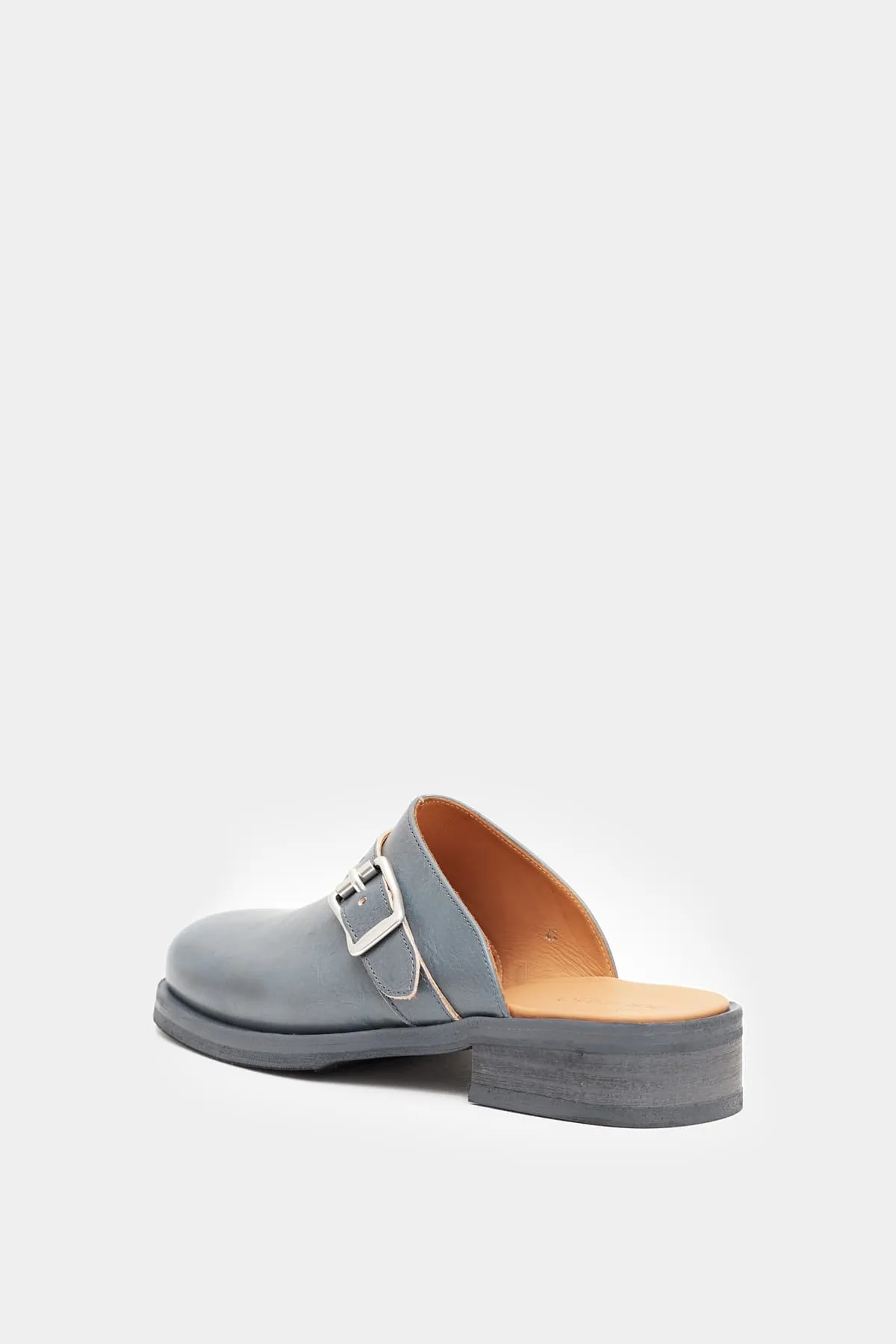 OUR LEGACY DEEP SKY LEATHER CAMION MULE