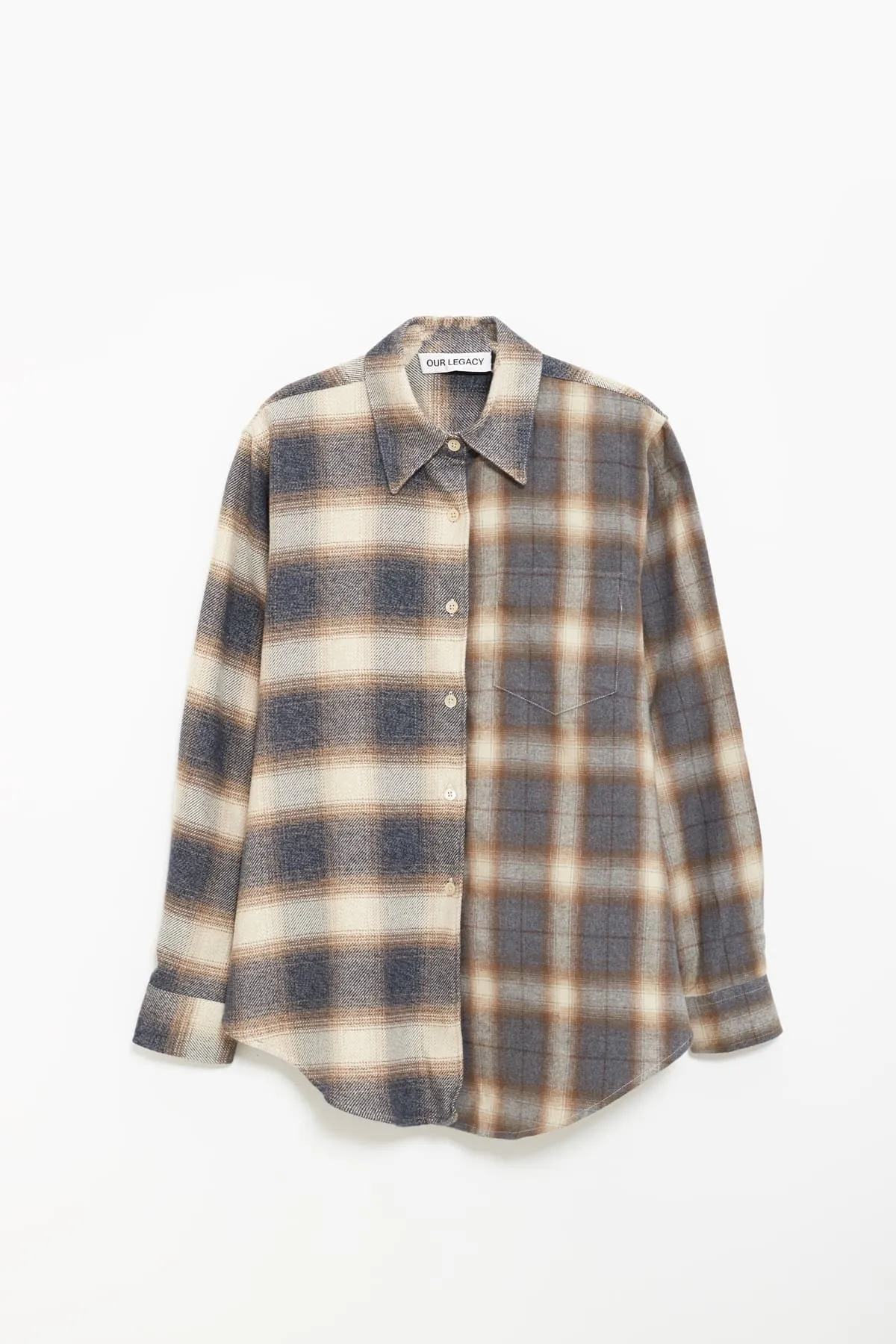 OUR LEGACY DOYLE CHECK APRON SHIRT