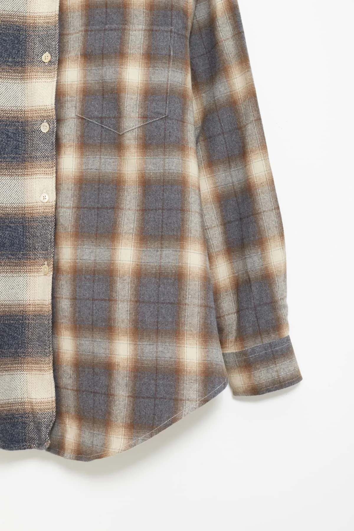 OUR LEGACY DOYLE CHECK APRON SHIRT