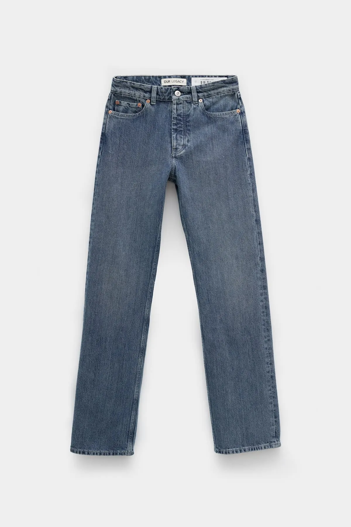 OUR LEGACY DREAM BLUE CHAIN LINEAR CUT TROUSER