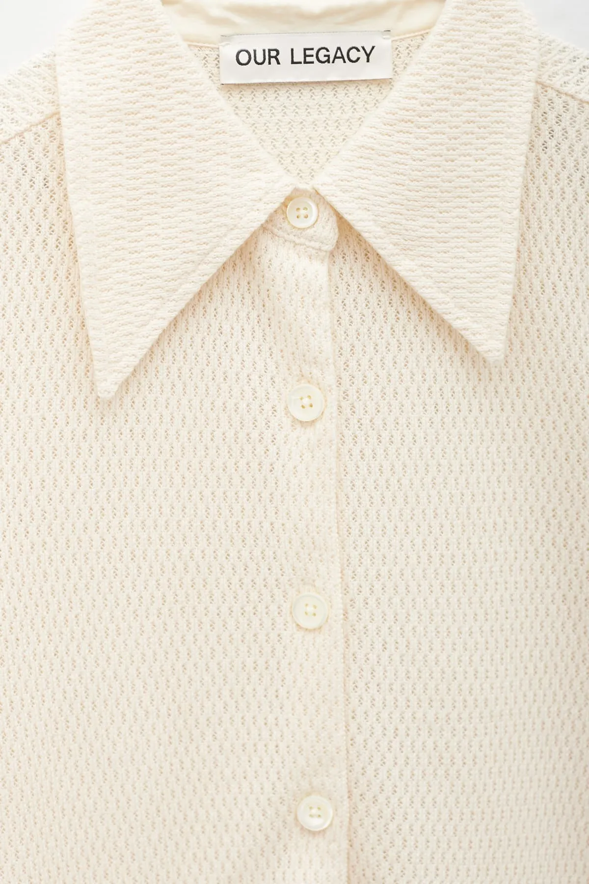 OUR LEGACY ECRU SPARSE HOLLOW SHIRT