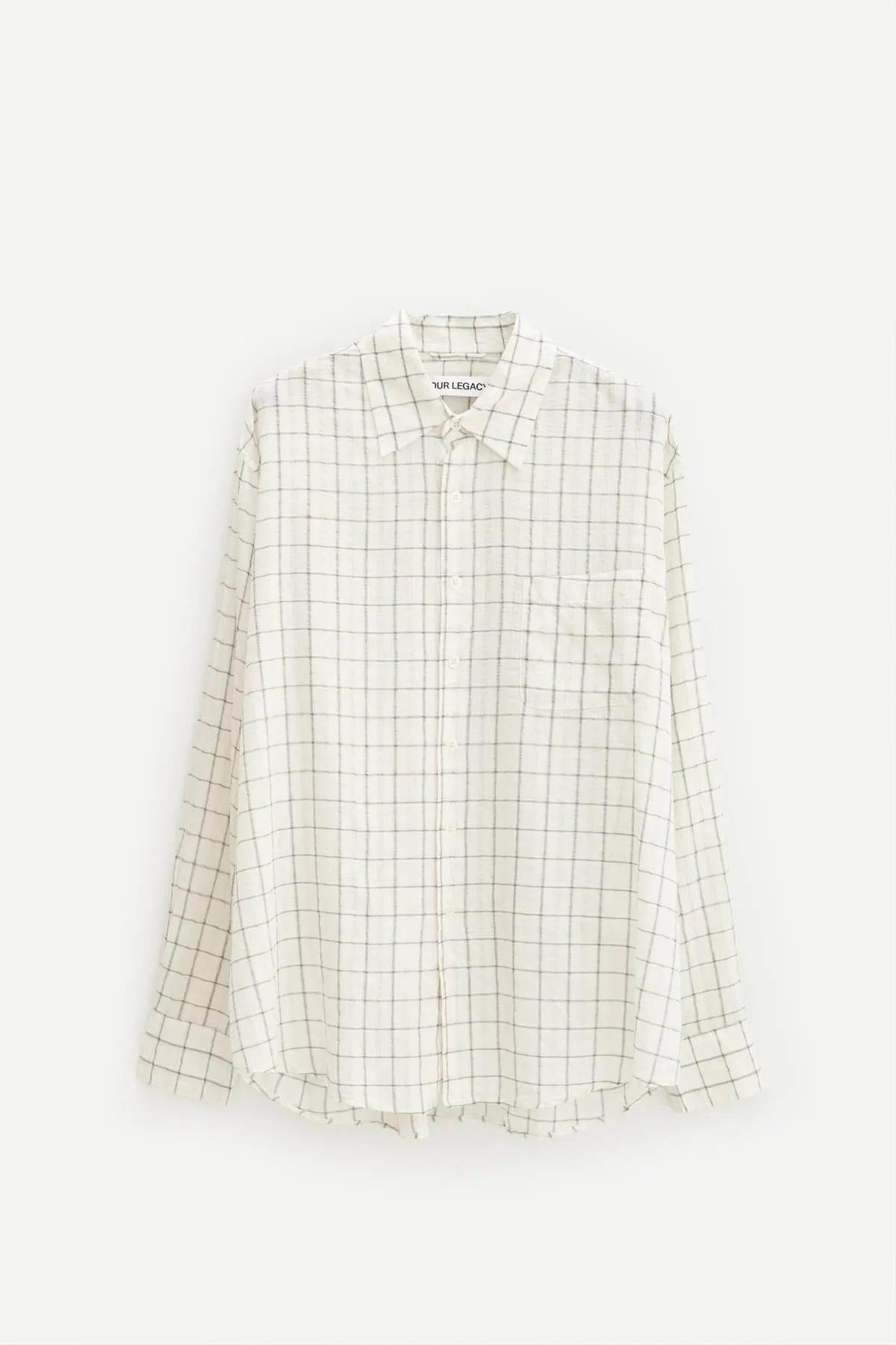 OUR LEGACY LIGHT MEDITERRANEAN CHECK ABOVE SHIRT