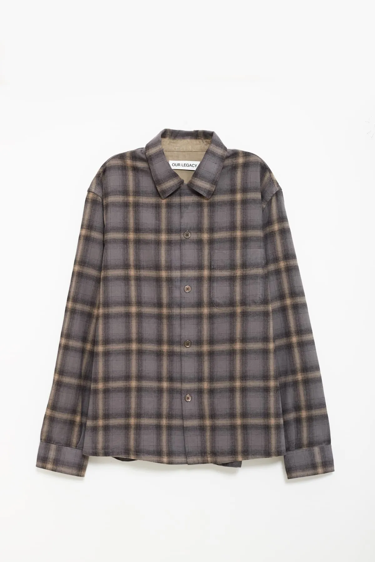 OUR LEGACY OYSTER CHECK HEUSEN SHIRT