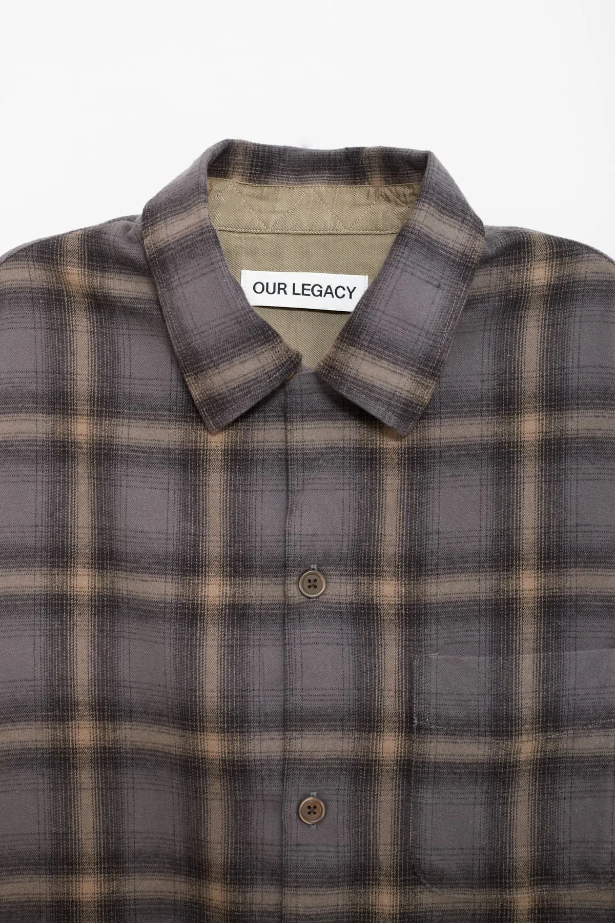 OUR LEGACY OYSTER CHECK HEUSEN SHIRT