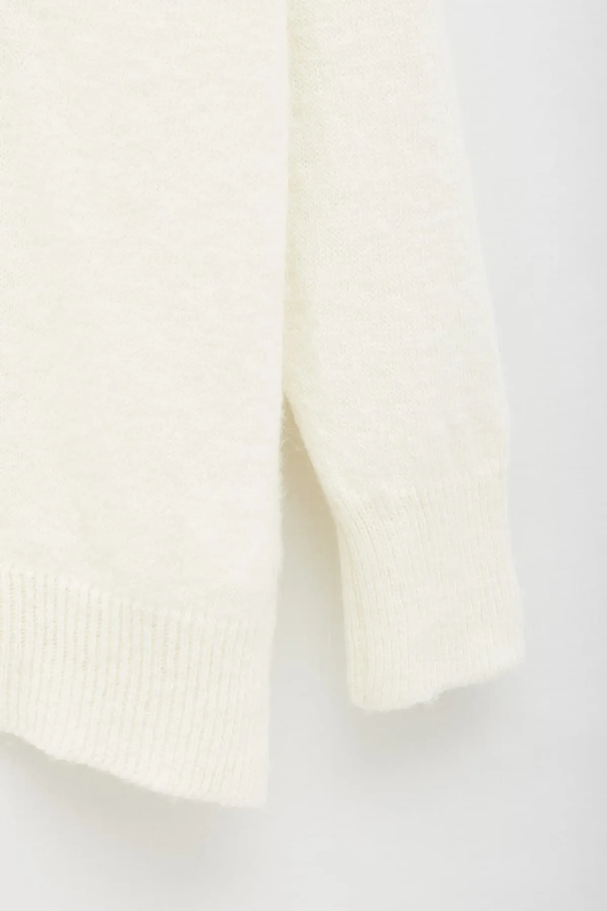 OUR LEGACY WHITE BIG V NECK KNITWEAR