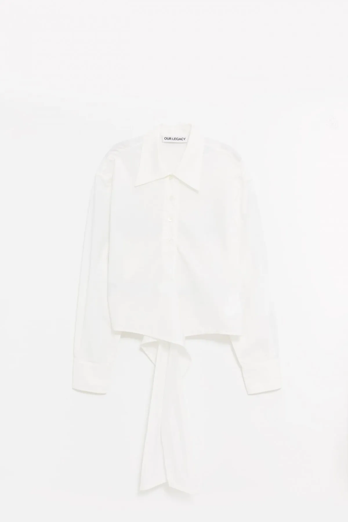 OUR LEGACY WHITE ORGANIC POPLIN NANNAS SHIRT