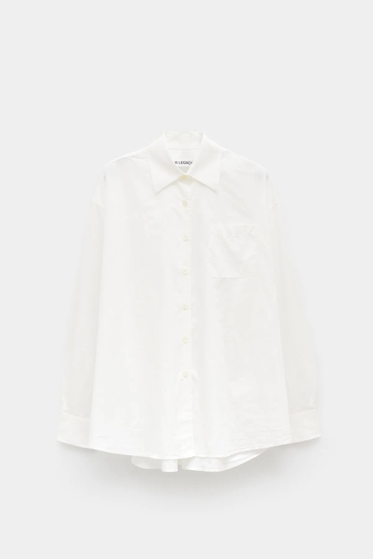 OUR LEGACY WHITE PEACHED CUPRO BORROWED SHIRT
